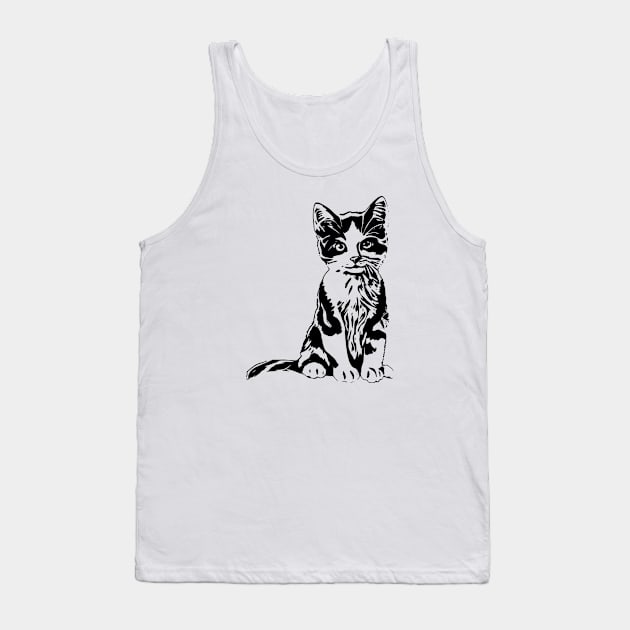 Cat Tank Top by Nimmersatt